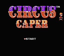 Circus Caper — Title screen