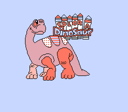 Color a Dinosaur — Title screen