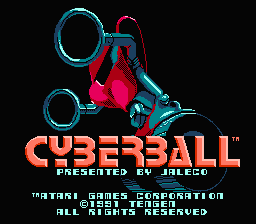 Cyberball — Title screen