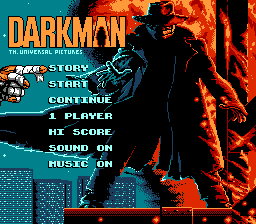 Darkman — Title screen