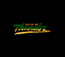 Days of Thunder — Title screen