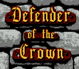 Defender of the Crown — Title screen