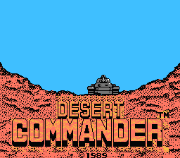 Desert Commander — Title screen