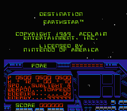 Destination Earthstar — Title screen