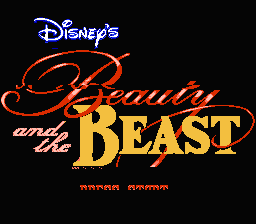 Disney's Beauty and the Beast — Title screen