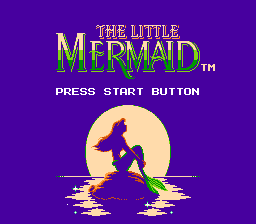Disney's The Little Mermaid — Title screen