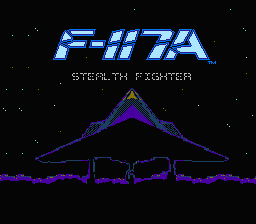 F-117A : Stealth Fighter — Title screen