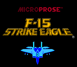 F-15 Strike Eagle — Title screen