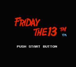 Friday the 13th — Title screen