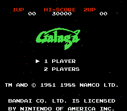 Galaga : Demons of Death — Title screen