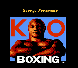 George Foreman's KO Boxing — Title screen