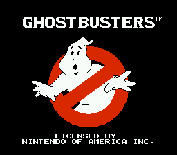 Ghostbusters — Title screen