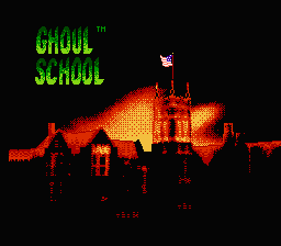 Ghoul School — Title screen