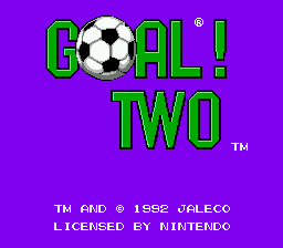 Goal! Two — Title screen