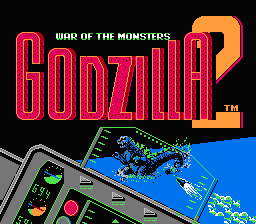 Godzilla 2 : War of the Monsters — Title screen