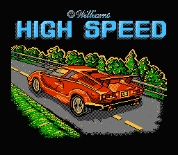 High Speed — Title screen