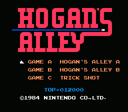 Hogan's Alley — Title screen