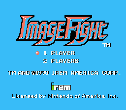 Image Fight — Title screen