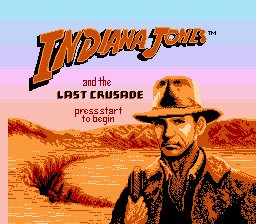 Indiana Jones and the Last Crusade — Title screen