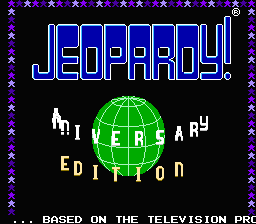 Jeopardy! 25th Anniversary Edition — Title screen