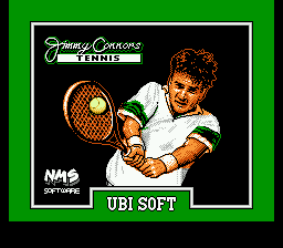 Jimmy Connors Tennis — Title screen