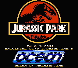 Jurassic Park — Title screen