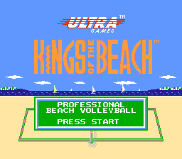 Kings of the Beach — Title screen