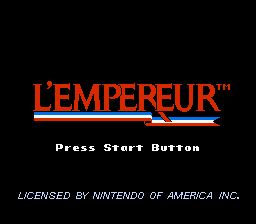 L'Empereur — Title screen