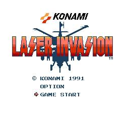 Laser Invasion — Title screen