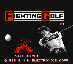 Lee Trevino's Fighting Golf — Title screen