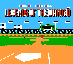 Legends of the Diamond : The Baseball Championship Game — Title screen