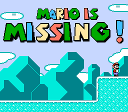 Mario Is Missing! — Title screen