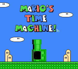 Mario's Time Machine — Title screen