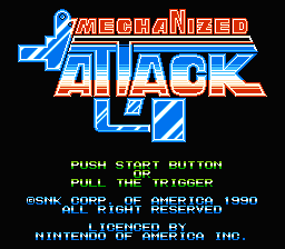 Mechanized Attack — Title screen