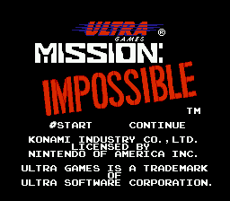 Mission : Impossible — Title screen