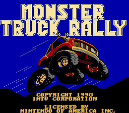 Monster Truck Rally — Title screen