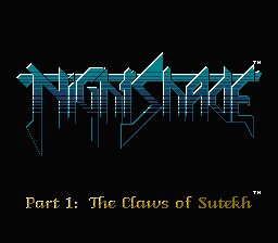 Nightshade — Title screen