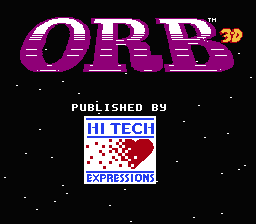 Orb 3D — Title screen