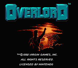Overlord — Title screen