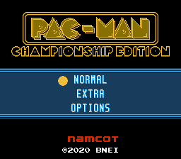 Pac-Man Championship Edition — Title screen