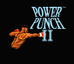 Power Punch II — Title screen