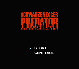 Predator — Title screen
