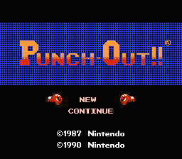 Punch-Out!! — Title screen