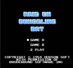 Raid on Bungeling Bay — Title screen