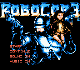 RoboCop 3 — Title screen