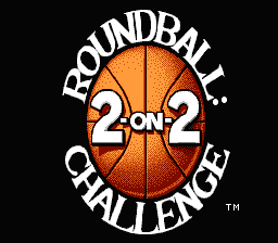 Roundball 2-on-2 Challenge — Title screen