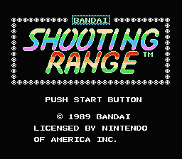 Shooting Range — Title screen