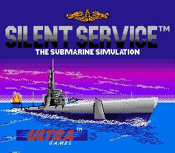 Silent Service — Title screen