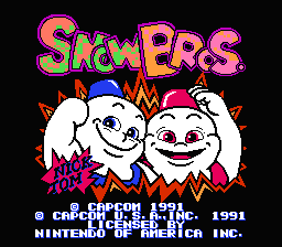 Snow Brothers — Title screen