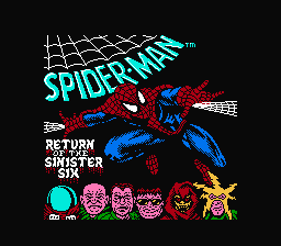 Spider-Man : Return of the Sinister Six — Title screen